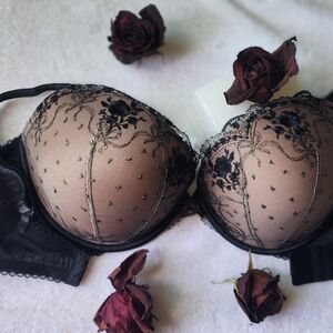 Elegant Black Lace Bra